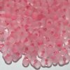 25 grams of 3x7mm Hot Pink Lined Matte Crystal Farfalle Seed Beads